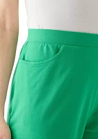 Women's Pull On Terry Crop Pants