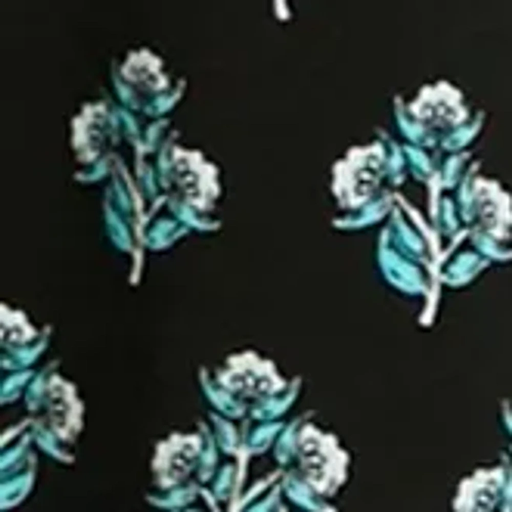 Women's Printed Peasant Top