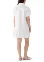 Women's Flounce Hem Shirtdress