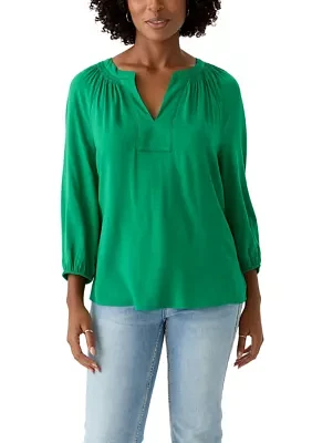 Women's Trim Peasant Top
