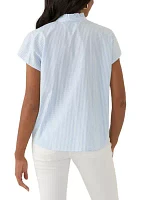 Women's Dolman Sleeve Ruffle Neck Top