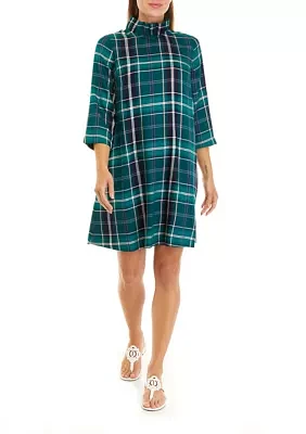 Petite Bow Back Ruffle Dress