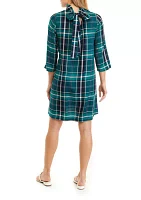 Petite Bow Back Ruffle Dress
