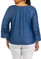 Plus Peasant Top