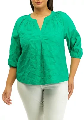 Plus Peasant Top