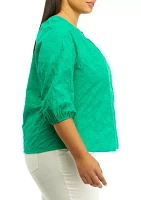 Plus Peasant Top