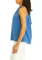 Plus Sleeveless Halter Neck Top