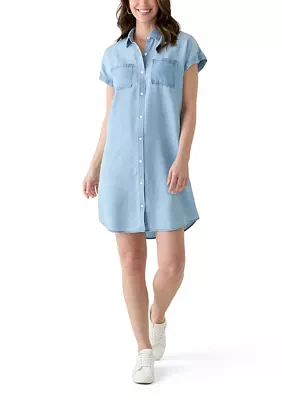 Women's Short Sleeve Shirtdress