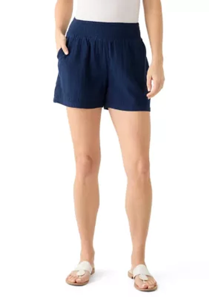 Women's Smocked Waist Shorts