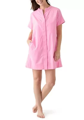 Women's Short Sleeve Popover Swim Cover Up