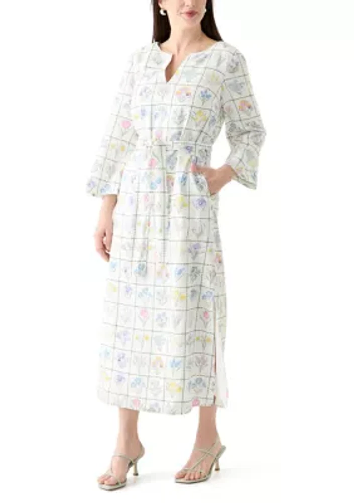 Women's Printed Kaftan Maxi Dress