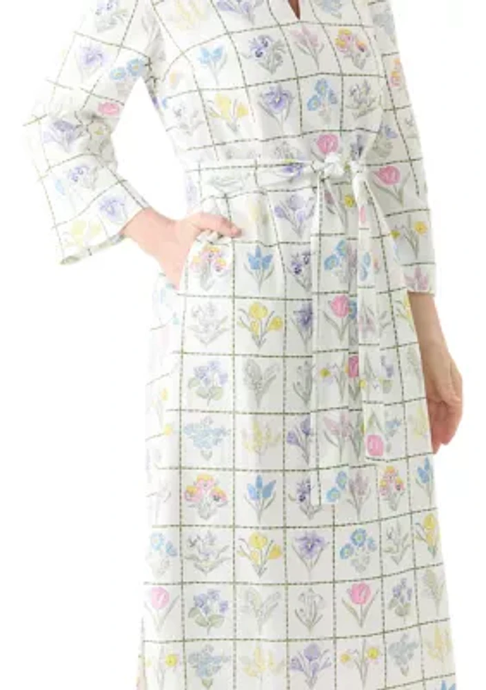 Women's Printed Kaftan Maxi Dress