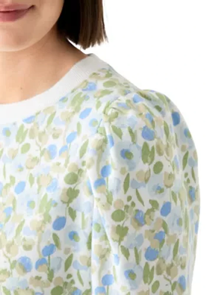 Women's Long Puff Sleeve Sweatshirt