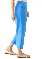Women's Wide Leg Cropped Chino Pants