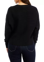 Petite V-Neck Sweater Knit Cardigan