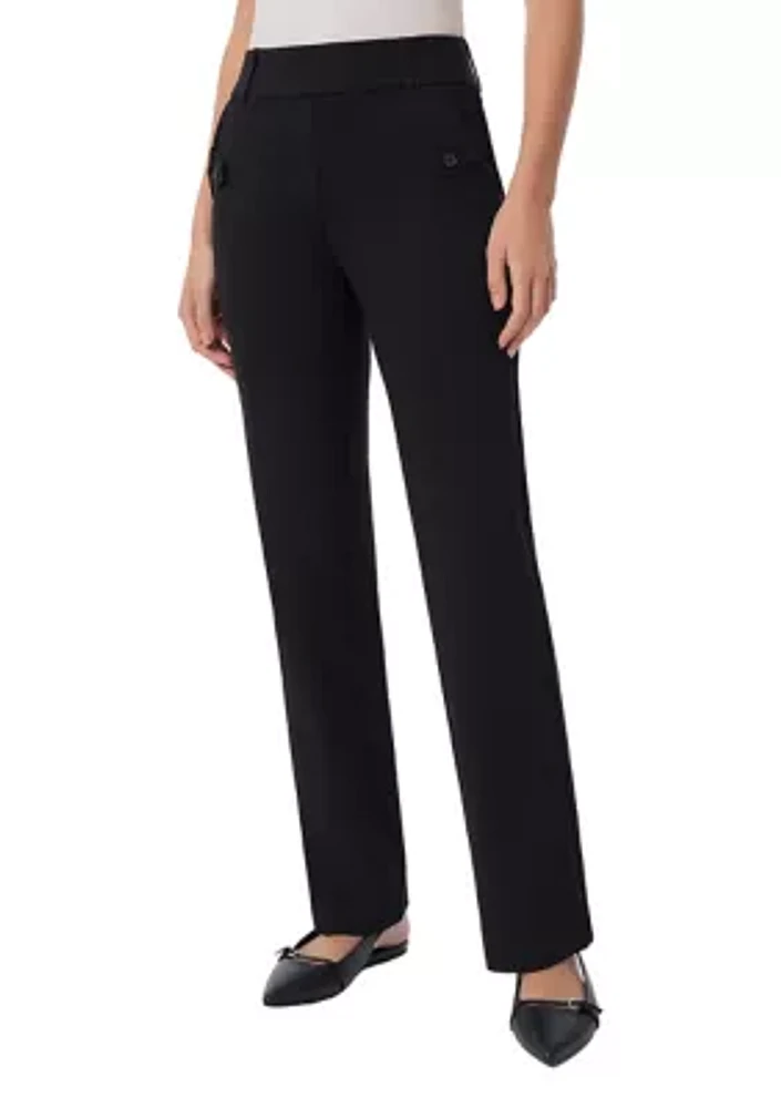 Petite Pull On Slash Pocket Trouser Pants