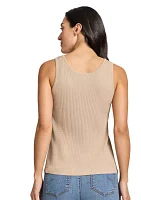 Women's Scoop Neck Ribbed Tank Top