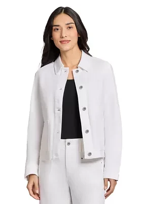 Petite Patch Pocket Denim Jacket