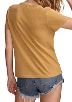 Butterfly Frame Classic Crew Neck Graphic T-Shirt