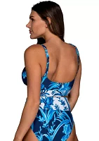 Botanical Bloom Surplice Midkini Swim Top
