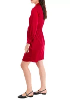 Petite Faux Wrap Shirtdress