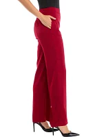 Petite Satin Pull On Pants