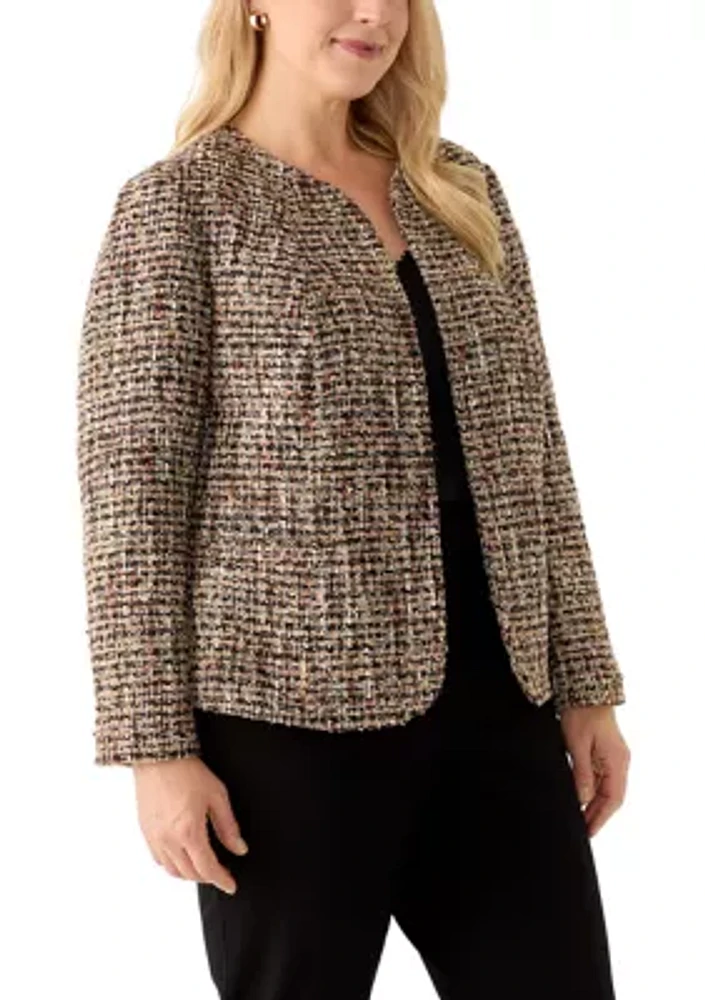 Plus Kissing Front Blazer