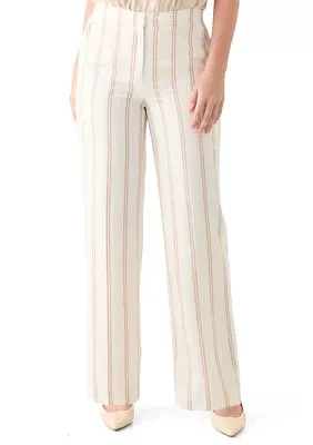 Women's Stripe Wide Leg Pants