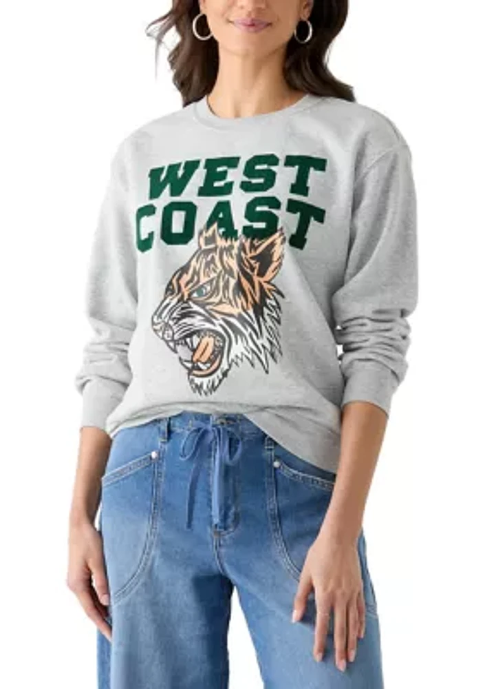 Women's Long Sleeve West Coast Boyfriend Pullover