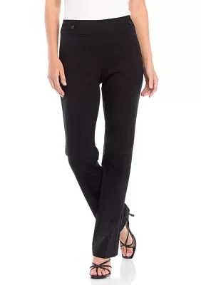 Petite Pull On Side Tab Trousers