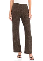 Petite Pull On Knit Wide Leg Pants - Regular Length