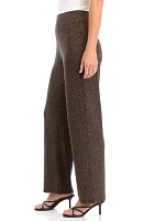 Petite Pull On Knit Wide Leg Pants - Regular Length