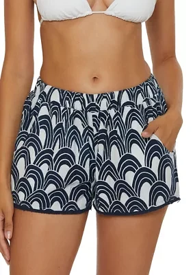 Arches Printed Swim Coverup Shorts