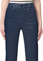 Women's Ruffle Hem Denim Skimmer Pants