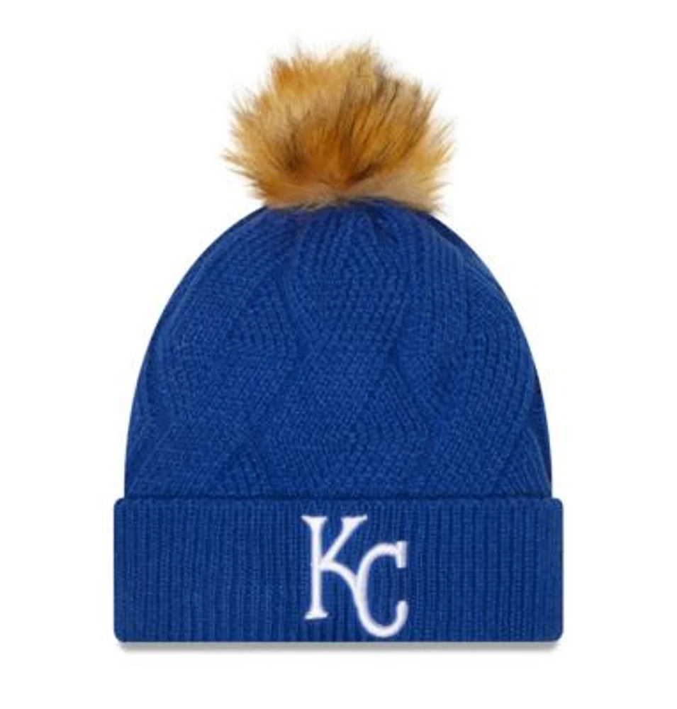 MLB Kansas City Royals Snowy Cuffed Knit Hat with Pom