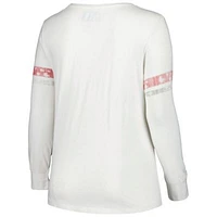 Alabama Crimson Tide NCAA Contrast Stripe Scoop Neck Long Sleeve T-Shirt