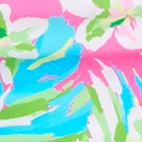 Dazzling Tropical Scoop Tankini Swim Top
