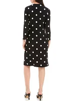 Petite Printed Classic Wrap Dress