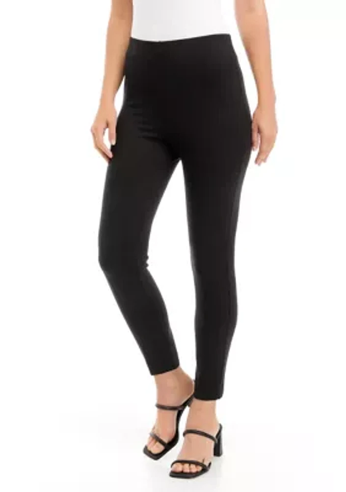 Petite Pull On Hollywood Waist Slim Ankle Pants