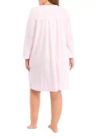 Plus Honeycomb Short Gown