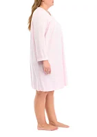 Plus Honeycomb Short Gown