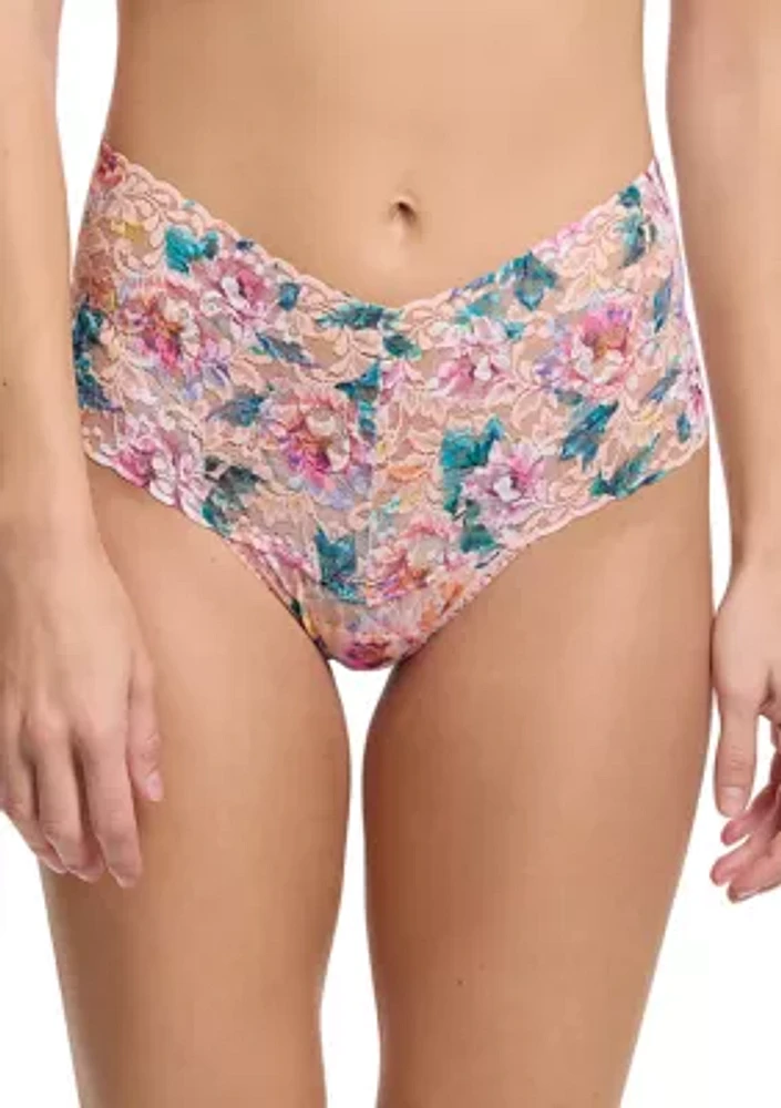 Retro High Grove Garden Thong