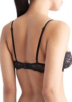 Black Bridal Unlined Balconette Bra