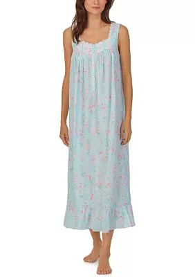 Cotton Lawn Sleeveless Ballet Nightgown