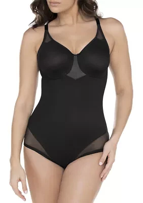 Extra Firm Tummy Control Underwire Sheer Trim Bodyshaper - 2783