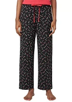 Cherry Printed Long Pajama Pants
