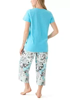 Cotton Knit Pajama Set