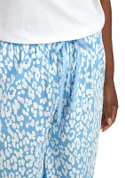 Plus Sleepwell Printed Knit Pajama Pants with Temperature Regulating Technology
