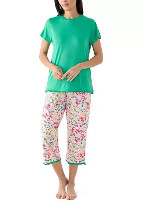 Yummy Ruffle Capri Pajama Pants Set