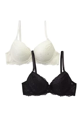 Lace Light Push Up Bra - 2 Pack